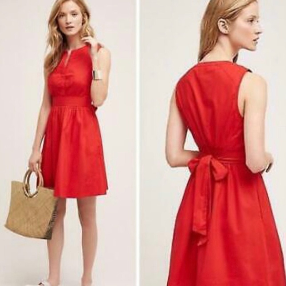 NWT Beautiful Red Adrian dress by Maeve, Sz 4